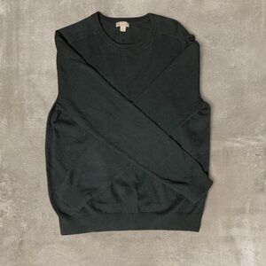 Gap Cotton Cashmere Sweater Women’s Small Dark Green Crewneck Lightweight Knit